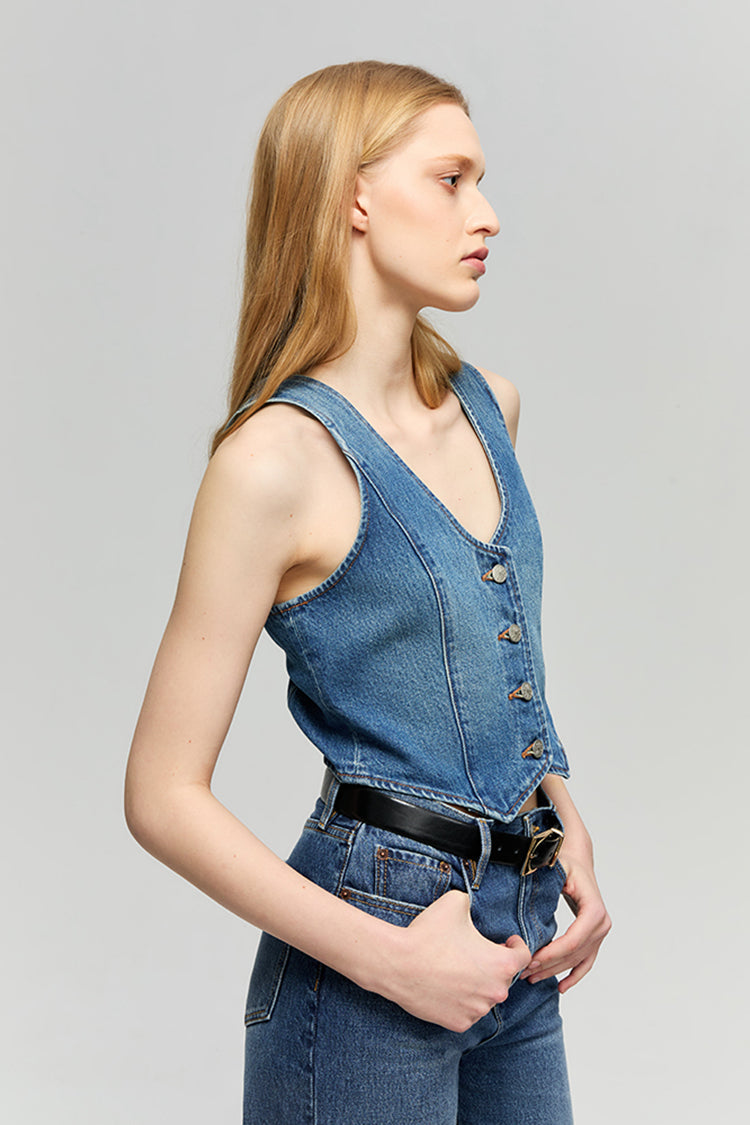 Blue Horizon Denim Vest HJ903